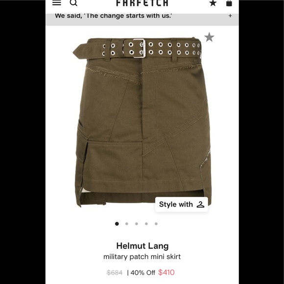 Military Patch Mini Skirt - Picture 3 of 5